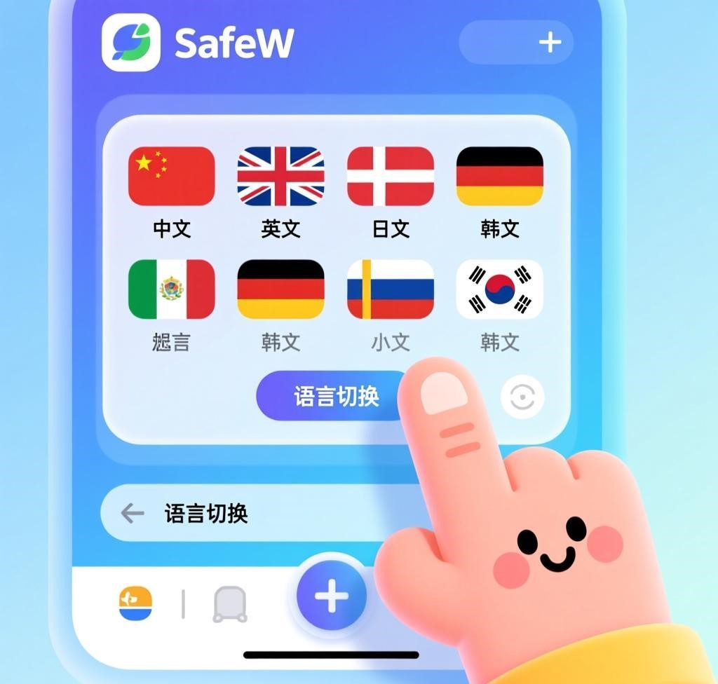 SafeW聊天软件多语言切换指南